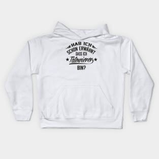 Hab ich schon erwähnt dass ich tätowierer bin (black) Kids Hoodie